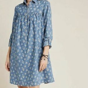Pilcro Anthropologie Dress Blue Size 12
